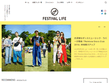 Tablet Screenshot of festival-life.com